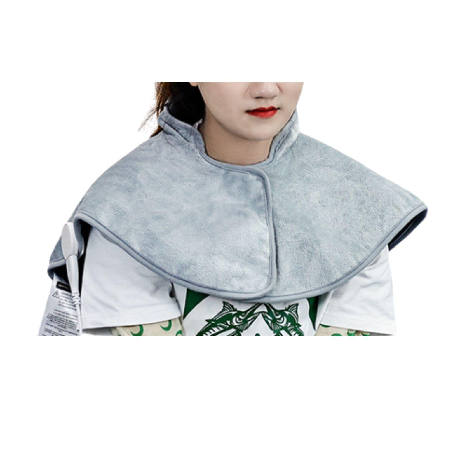 BeyondNice Heating Pad for Neck and Shoulders Weighted Neck Heating Pad for Pain Relief 6 Heat Settings 4 Timers Auto Off Gifts for Women Men Mom Dad