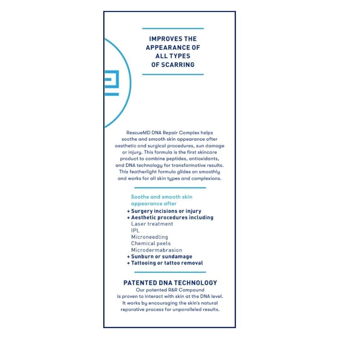 RescueMD RescueMD DNA Repair Complex 30mL Scar Treatment Serum, Post-Procedure and Skin Damage Solution