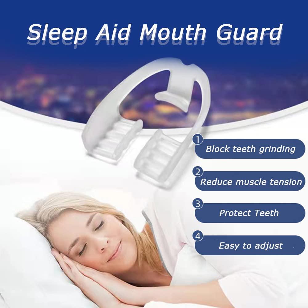 Hain Mouth Guards for Teeth Grinding, Dental Night Protector for Bruxism Clenching, Tmj, Snoring, No Color Additive,Custom Fit (4pcs)
