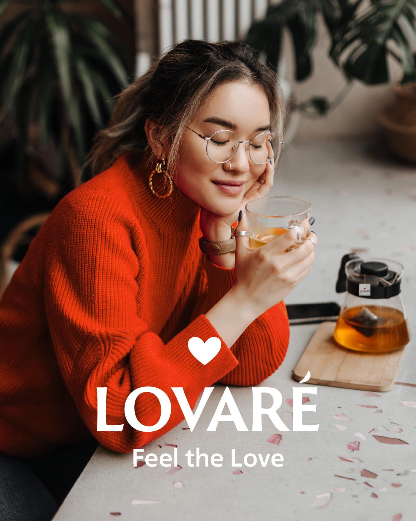 LOVARE LOVARE Tea Bags, 32 Count - Assorted Black Tea Variety Pack - 1001 Night, Passion Fruit, Champagne Splashes, Wild Berry - Made in Ukraine - Gluten Free