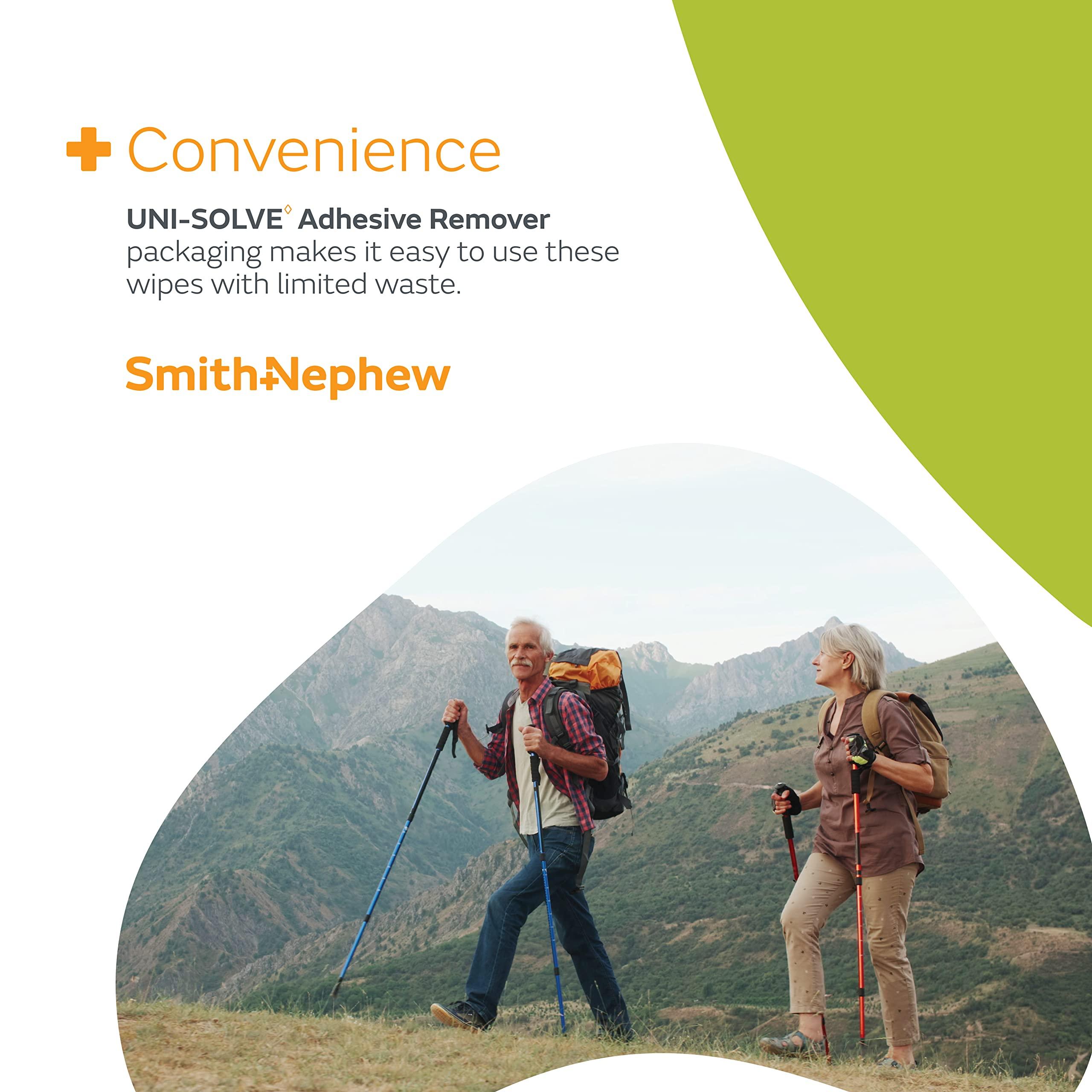 Smith & Nephew Uni Solve 402300 Adhesive Remover Wipe, Pack of 150