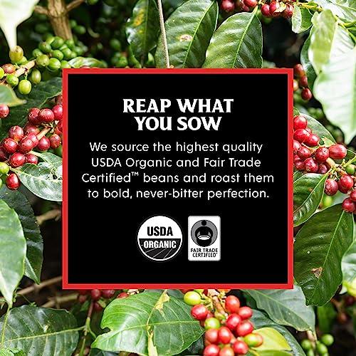 Death Wish Coffee Co. Death Wish Coffee, Organic and Fair Trade, Medium Roast, Whole Bean Coffee, 16 oz