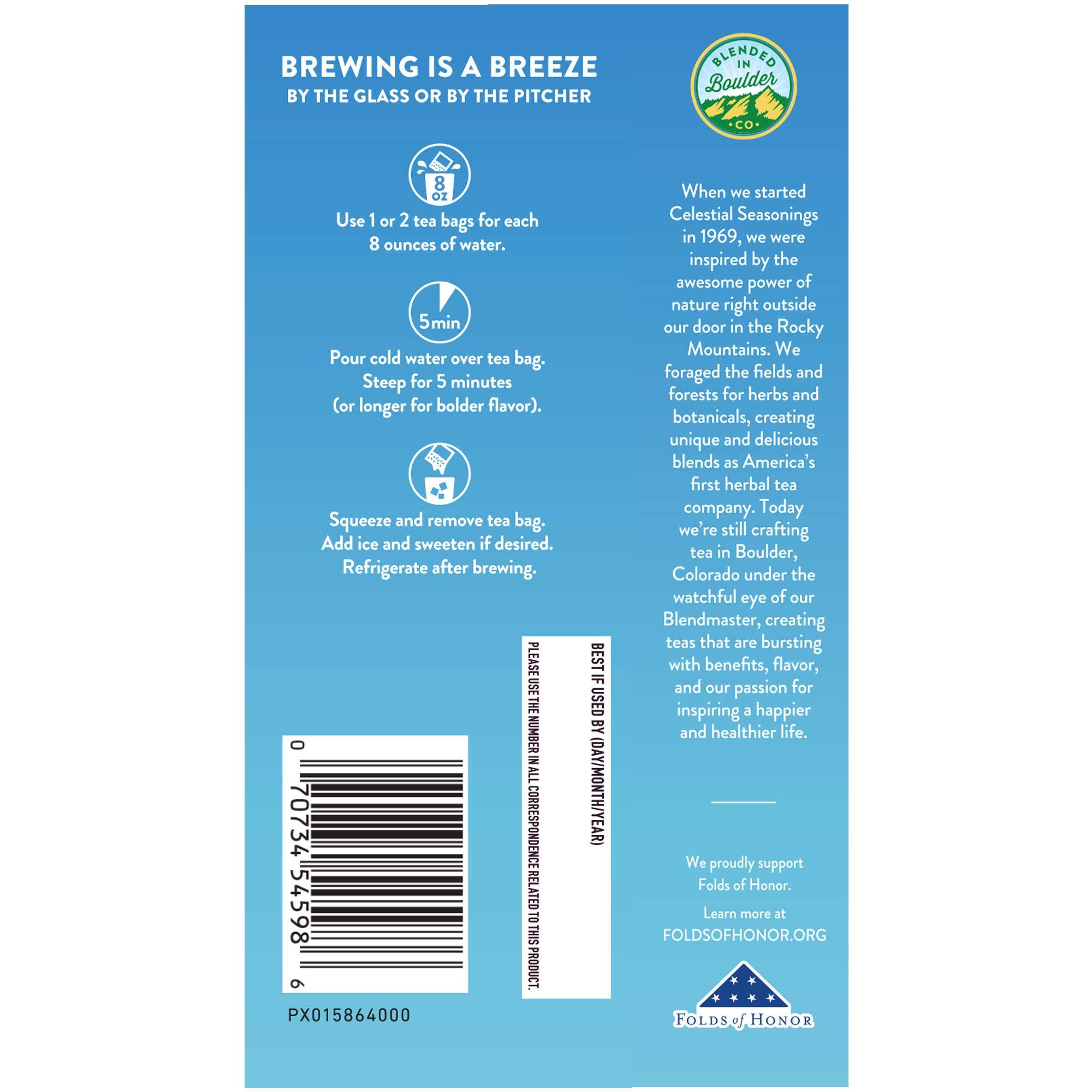 Celestial Seasonings Celestial Seasonings Cold Brew Red, White & Blueberry Iced Tea Bags 18 tea bags