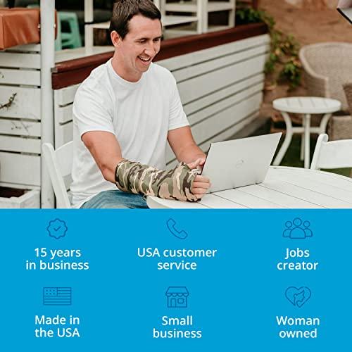 CastCoverz! CastCoverz! Designer Arm Cast Cover - Black - Small Short: 7" Length X 7" Circumference - Removable and Washable - Made in USA