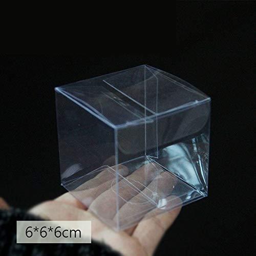 ShineBear ShineBear 25 Sizes Transparent Plastic PVC Box, Small/Large Clear Plastic Gift Boxes for Packaging Toy Candy Favors Boxes 20pcs/lot 10/9 - (Color: Transparent, Gift Box Size: 9x9x6cm)