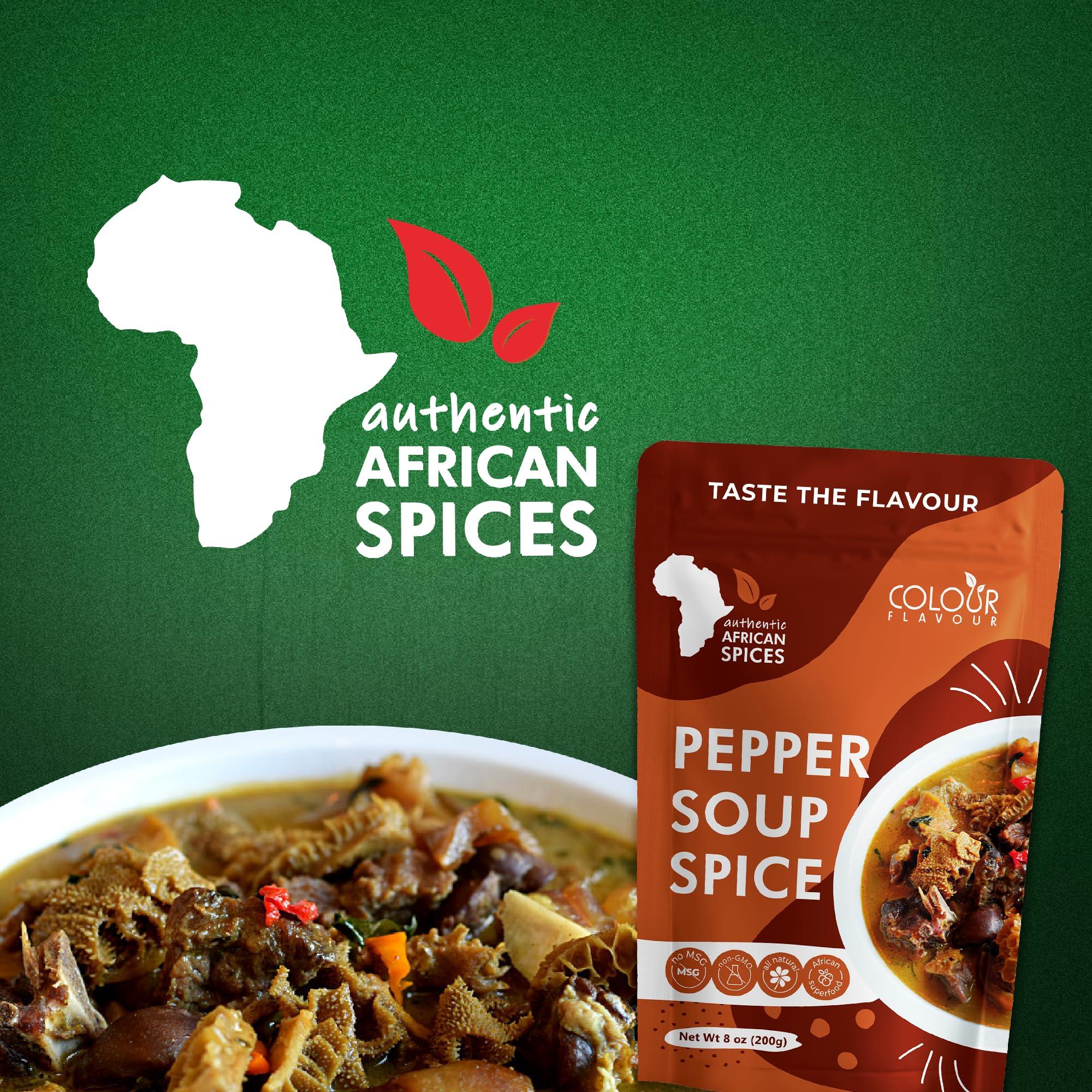Colour Flavour COLOUR FLAVOUR PEPPER SOUP SPICE SEASONING | Soup seasoning | Made from Organic Herbs and Spices | A Unique Blend of Whole Superfoods | No preservatives | No Chaff | No Added Color | All Natural