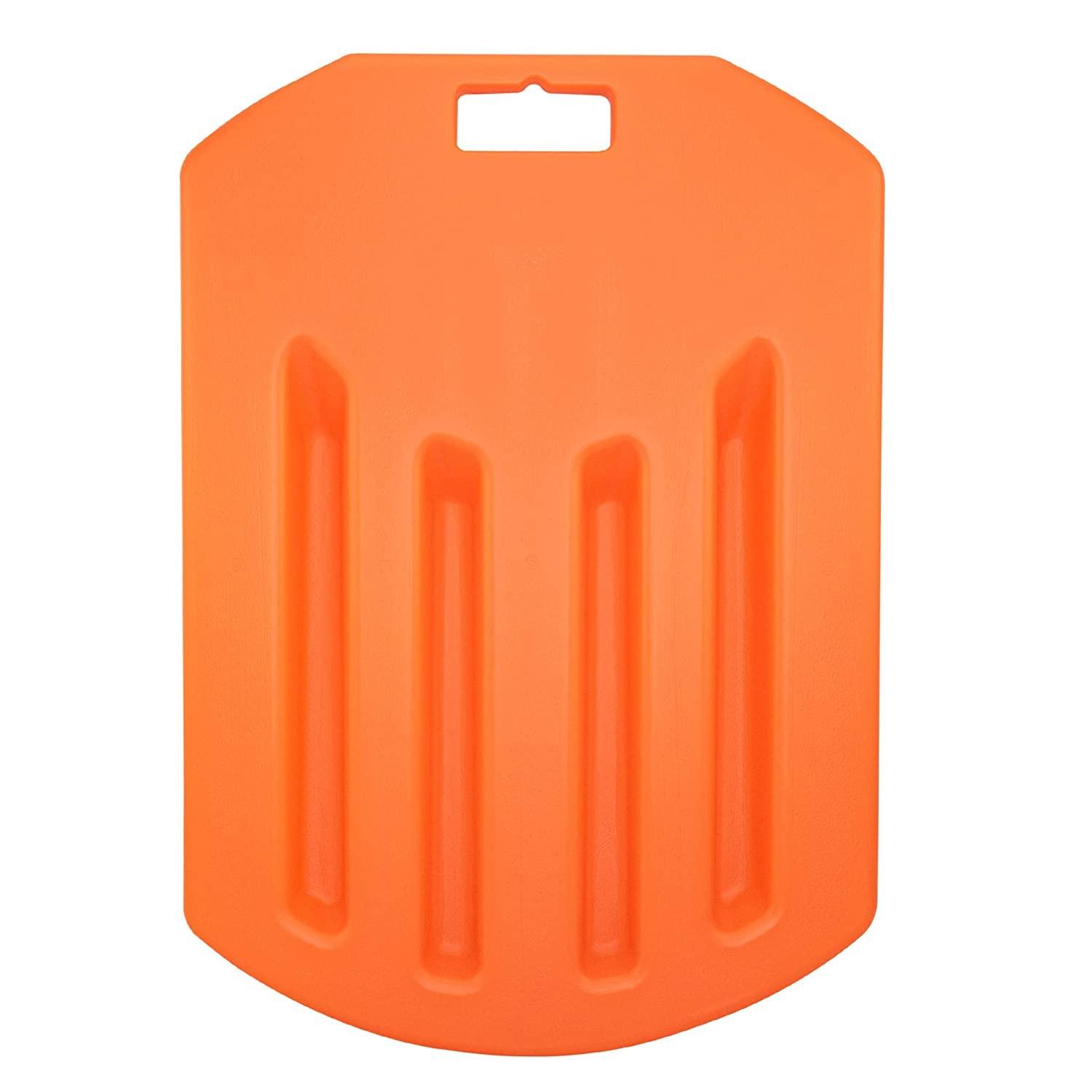 LINE2design LINE2design CPR Rescue Lifesaver Board - EMS Medical First Aid Supplies Cardiac Board - Home Pool CPR Easy Patient Lifting Portable Lightweight Recessed Handle Lifesaver CPR Board - Orange