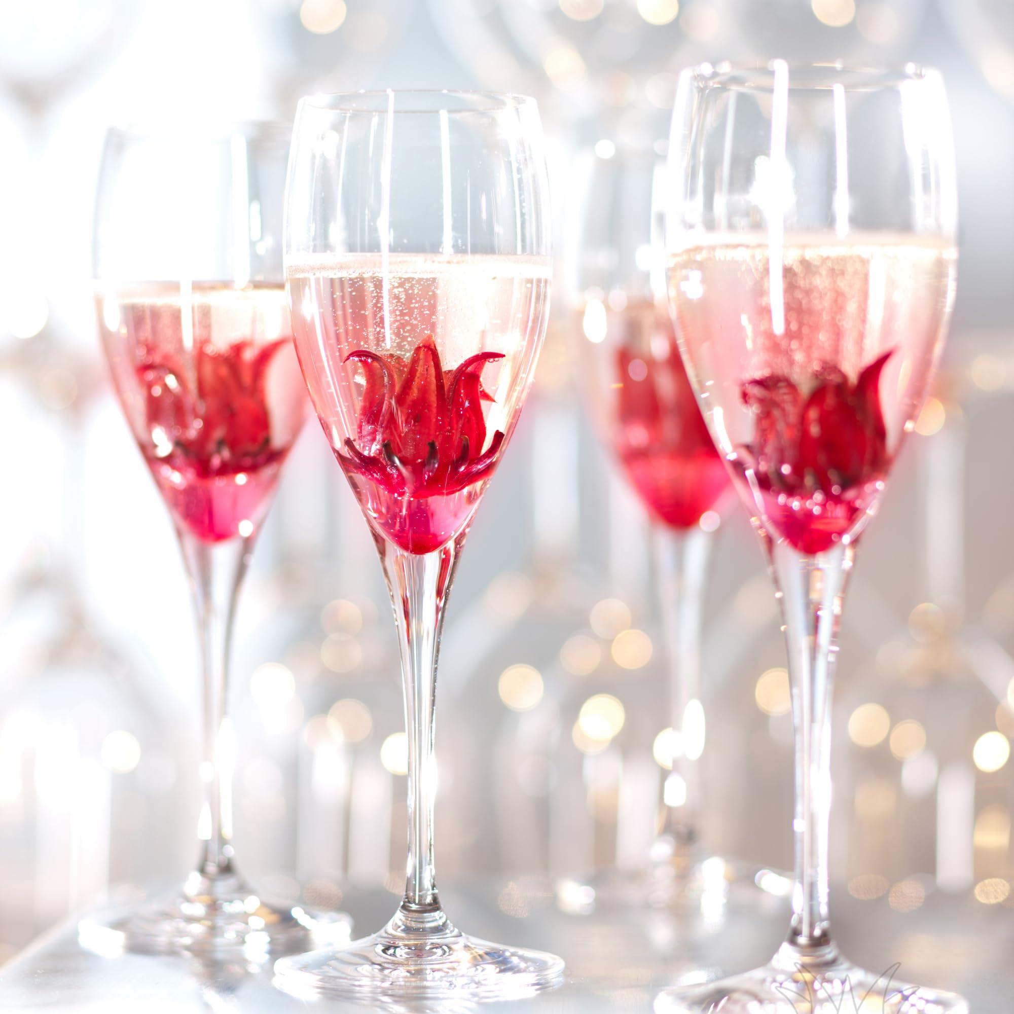 Cavalrywolf Wild Hibiscus Flowers in Syrup - 8.8 oz (250 g)