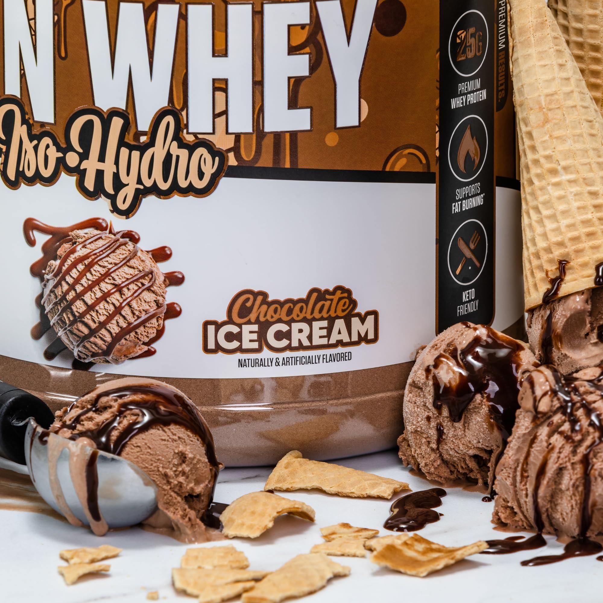 Musclesport Musclesport Lean Whey Revolution™ Protein Powder - Whey Protein Isolate - Low Calorie, Low Carb, Low Fat, Incredible Flavors - 25g Protein per Scoop - 5lb Chocolate Ice Cream