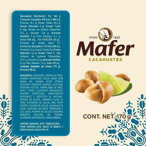 Mafer Lemon Roasted Japanese Premium Mafer® Peanuts. Bag with 146 grams of premium quality and unique flavor are the perfect option to enjoy something rich and nutritious at the same time