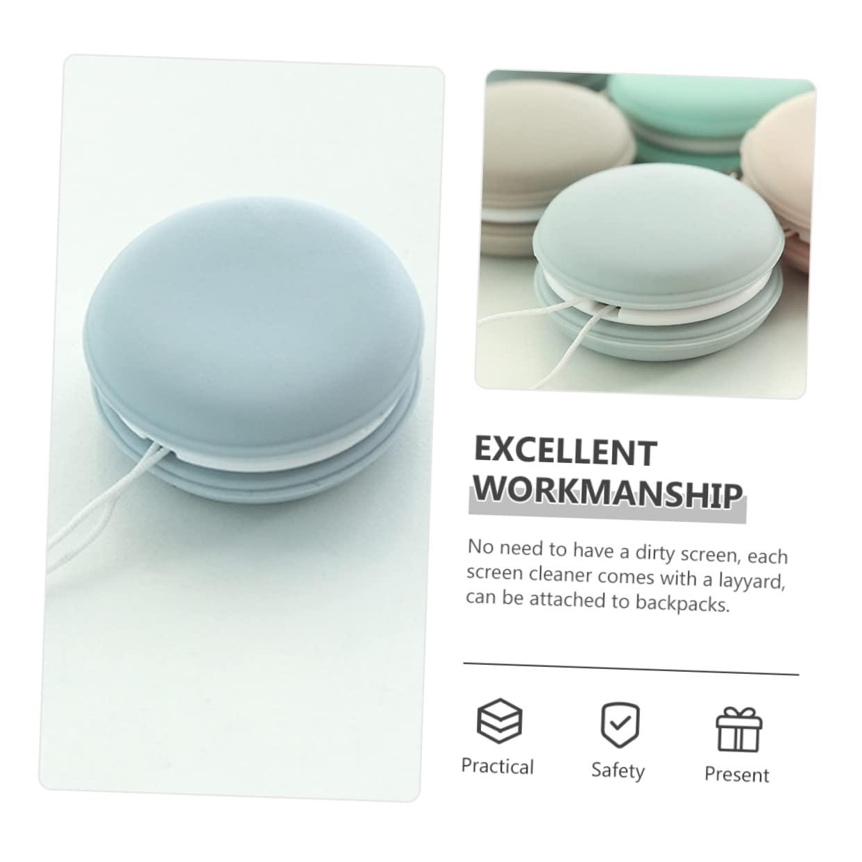 UKCOCO UKCOCO 4pcs Screen Cleaner Macaron Cleaning Wipe Clean Wipes Cloth Eye Cleaning Wipes for Glasses Mobile Wiper Glass Screen Handbag Lens