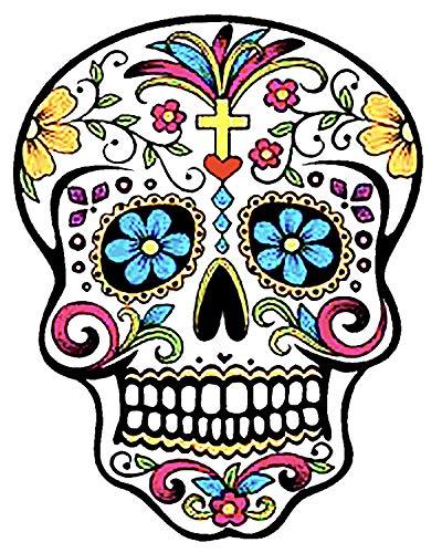 Art of Eric Gunty 1/4 Sheet - Sugar Skull Halloween - Edible Cake/Cupcake Party Topper - D20680