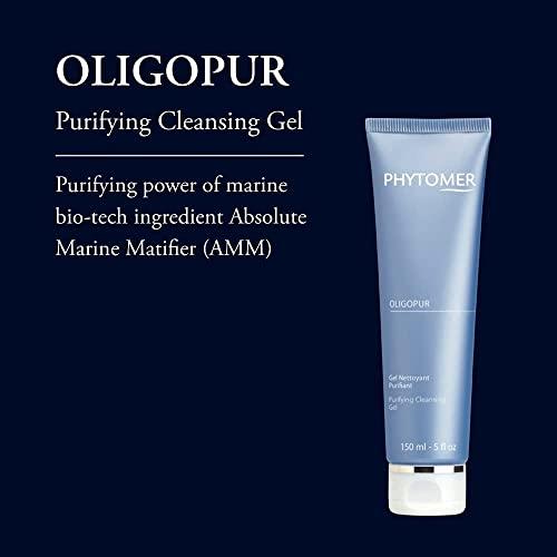 Phytomer Phytomer Oligopur Purifying Cleansing Gel | Skin Balancing, Oil Absorbing Face Cleanser | Energizing Face Wash Prevents Dull Skin Tone | Safe, Natural Ingredients | Sustainable & Eco-Friendly | 150ml