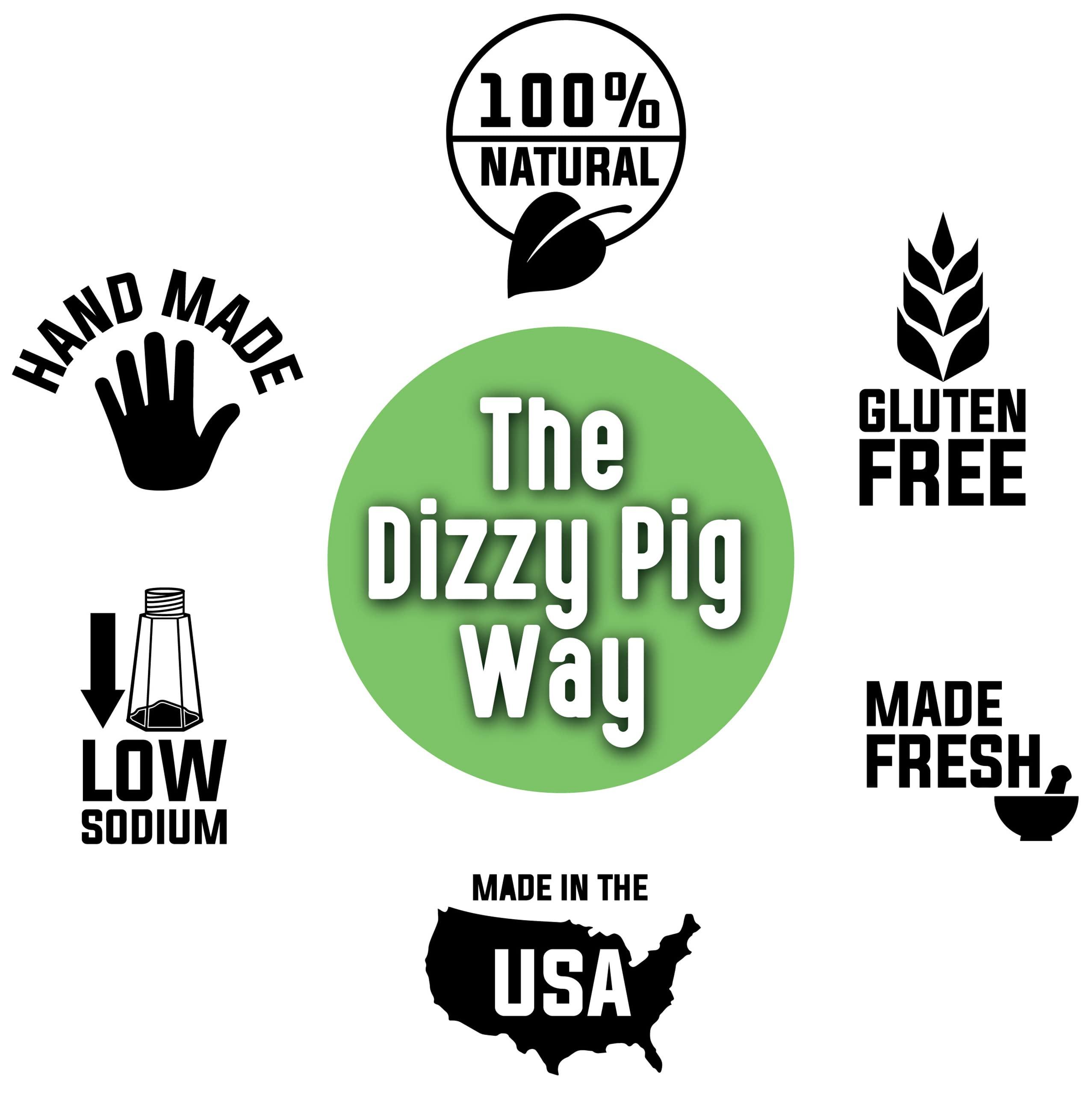 Dizzy Pig Dizzy Pig Cow Lick Texas-Style Spicy Beef Seasoning Rub (8oz Shaker) - Seasons 30+lbs of Food - Hand Made in the USA - MSG Free, Gluten Free