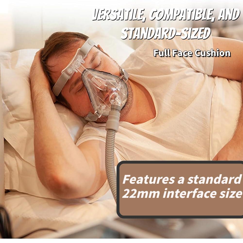 viohead Universal Replacement Full Face Cushion Full Set Include Headgear, Elbows, Frame, Full Face Supplies to Improve Wearing Comfort - Medium (M)