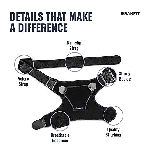 Branfit Branfit Recovery Shoulder Brace and Arm Sling for Men & Women, Shoulder Compression for Injury Relief and Adjustable Comfort, Right/Left