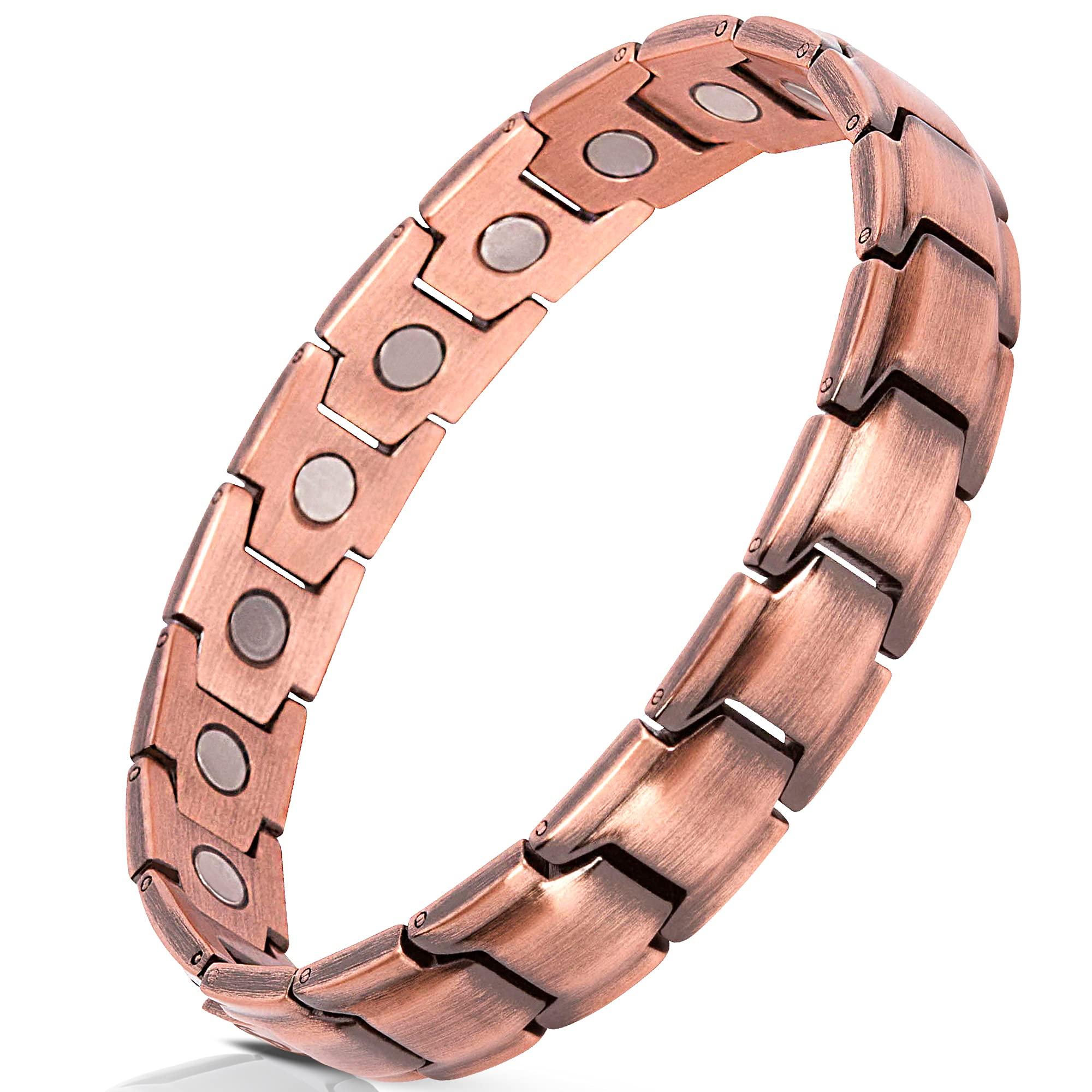 Smarter LifeStyle Smarter LifeStyle Elegant Copper Magnetic Bracelet for Men, Adjustable Bracelet Length with Sizing Tool for Perfect Fit, Magnetic Bracelets for Men, Mens Copper Bracelet