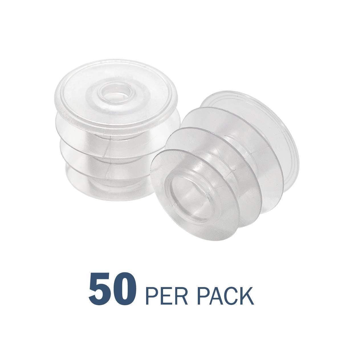 APOTHECARY PRODUCTS Oral Syringe Adapter Plugs, Compatible with 12 and 16 Oz Oval, 28 mm, 50 Count (Pack of 1)