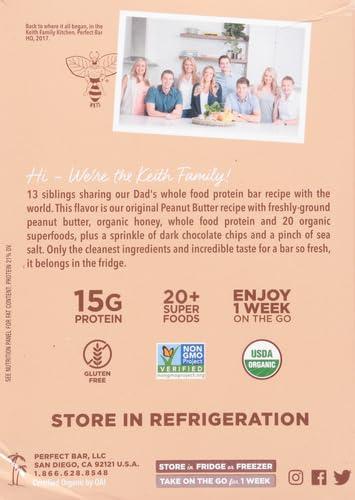 Perfect Bar Perfect Bar Gluten-Free Dark Chocolate Chip Peanut Butter Protein Bar, 4 count, 2.3 oz