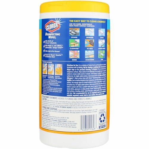 Clorox Clorox Disinfecting Wipes Lemon 3 Packs of 75 Count, 225 Count