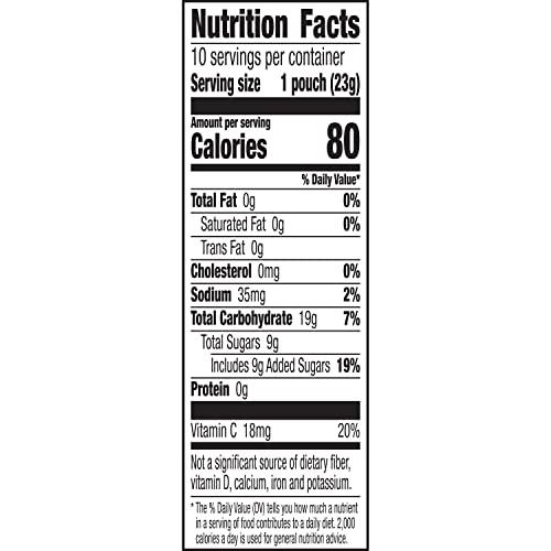 Betty Crocker Scooby Doo Fruit Flavored Snacks, Treat Pouches, Gluten Free Snack, 10 Ct, 8 oz (Pack of 8)