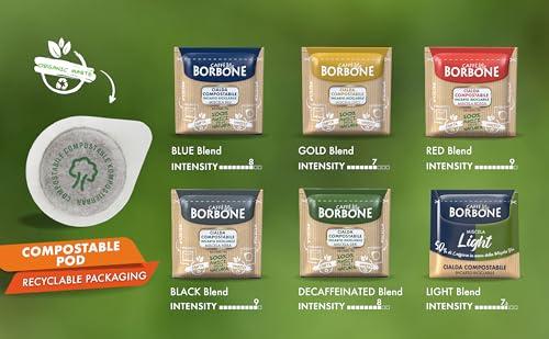 Caff Borbone Caffe Borbone Espresso Paper Pods, Red Blend, Strong and Creamy, Medium Roast ESE Pods, Authentic Italian Espresso - 50 Count