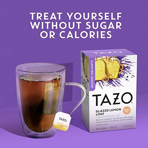 TAZO Tazo Tea Bags For a Delicious Flavored Tea Beverage Herbal tea Aromatic Blend with No Caffeine 15 count