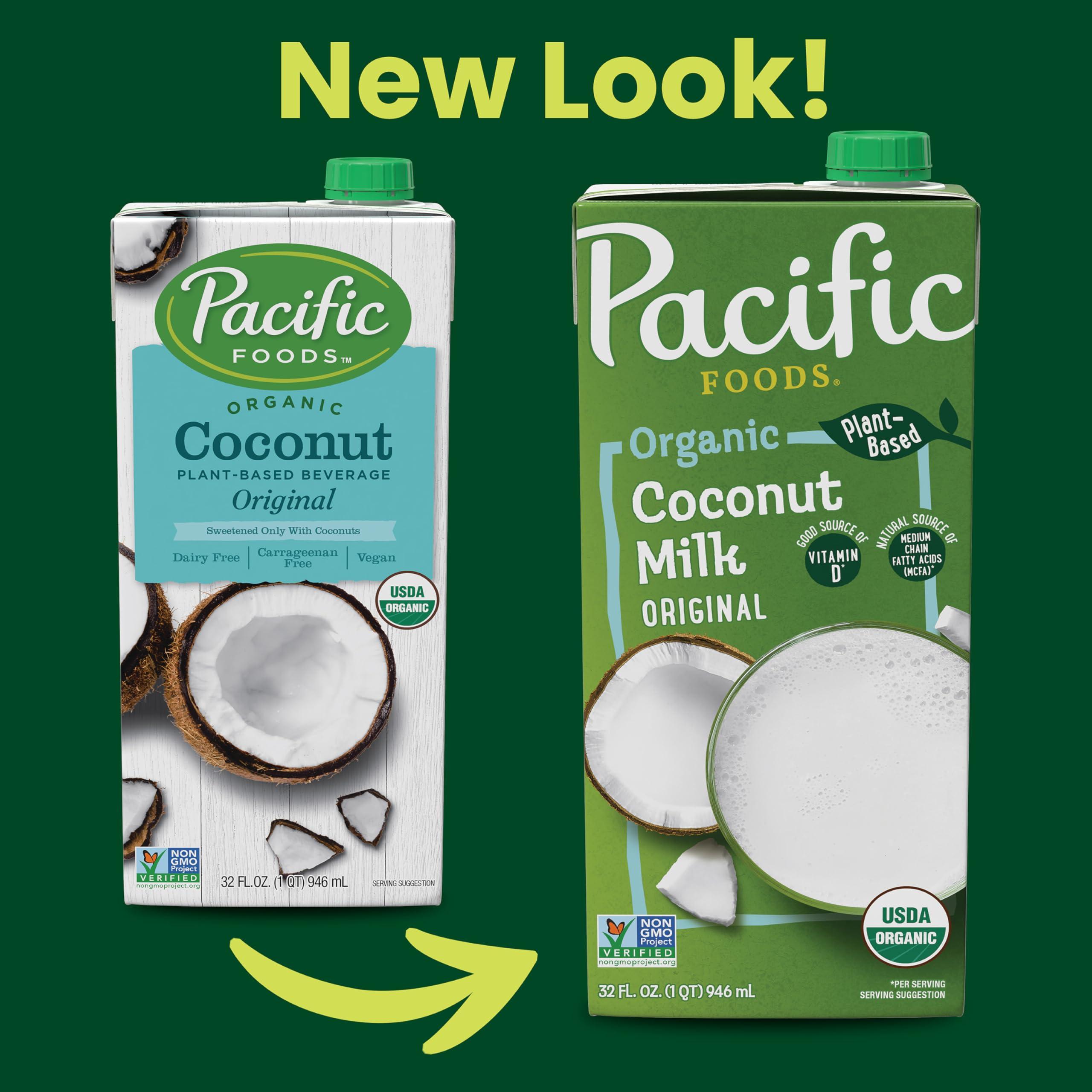 Pacific Foods Pacific Foods Original Organic Coconut Milk, Plant Based Milk, 32 oz Carton