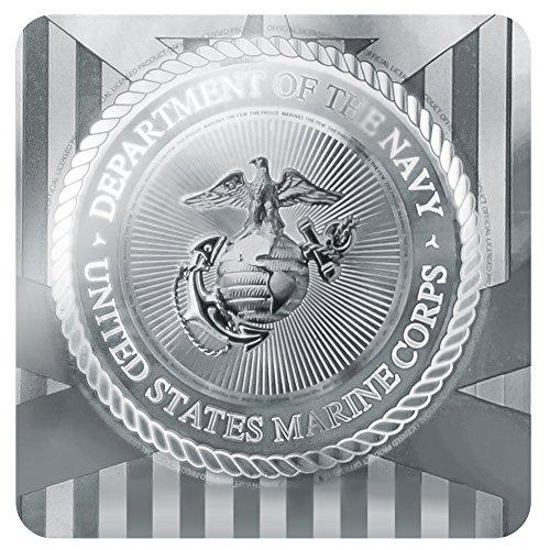 GRAPHICS & MORE Marine Corps USMC Golden Logo on Black Eagle Globe Anchor Officially Licensed Pill Case Trinket Gift Box