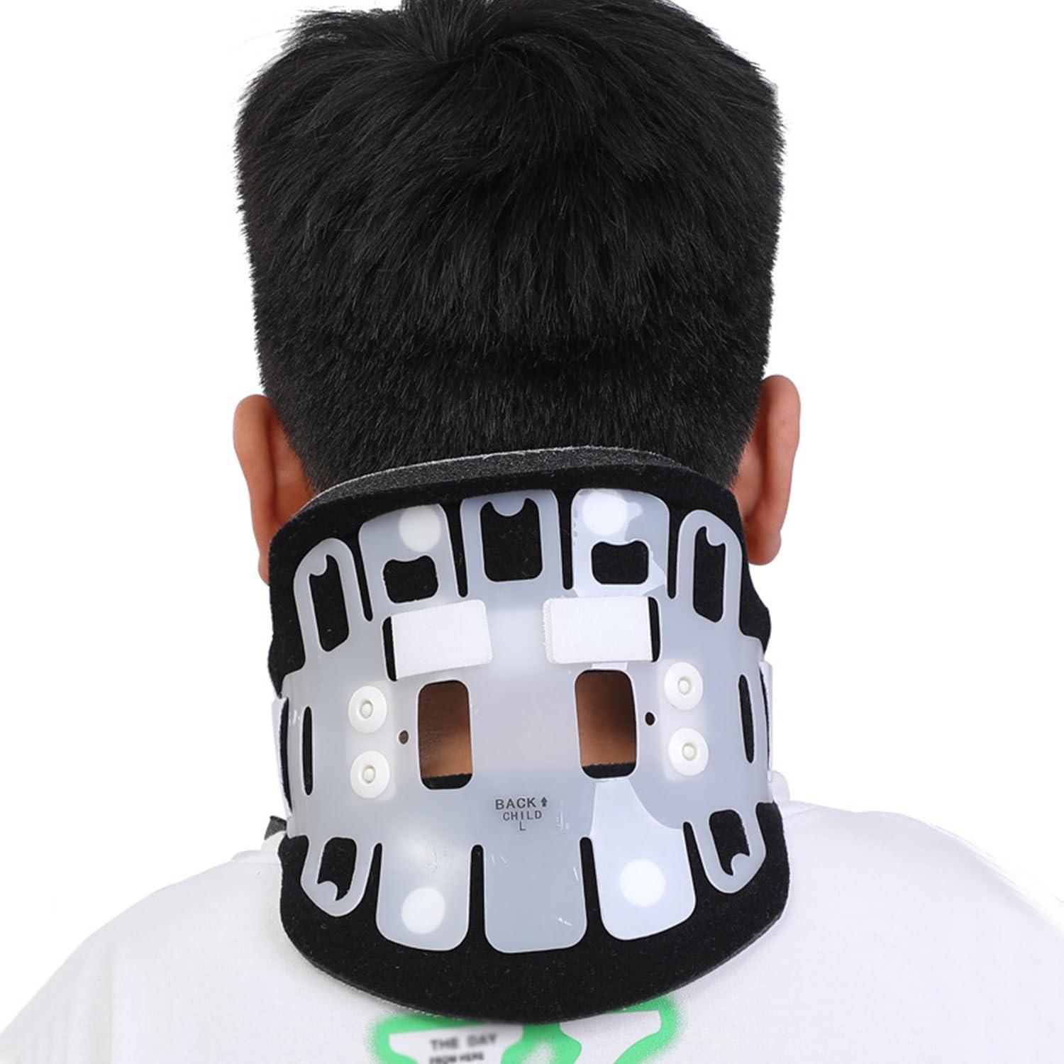 LekLai LekLai Child Neck Brace, Adjustable Anti Head Down Breathable Neck Brace Retainer for Kids Torticollis, Injury Support,M, Medium