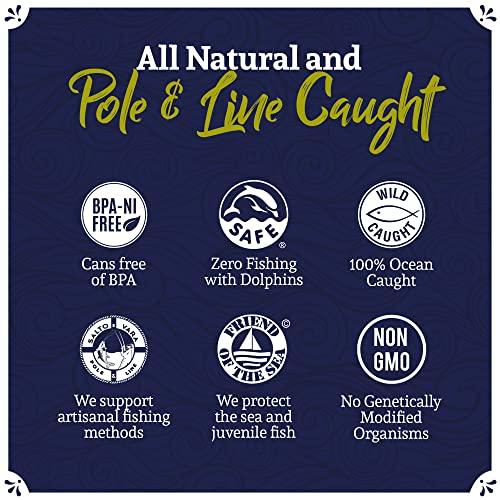 Santo Amaro Santo Amaro - Artisanal Wild Tuna Fillets in Virgin Olive Oil, Hand-Packed Canned Tuna from Portugal, Atlantic Natural Tuna, Pole & Line Skipjack Tuna Canned, Low Mercury, 22g Protein Keto, Pack of 3