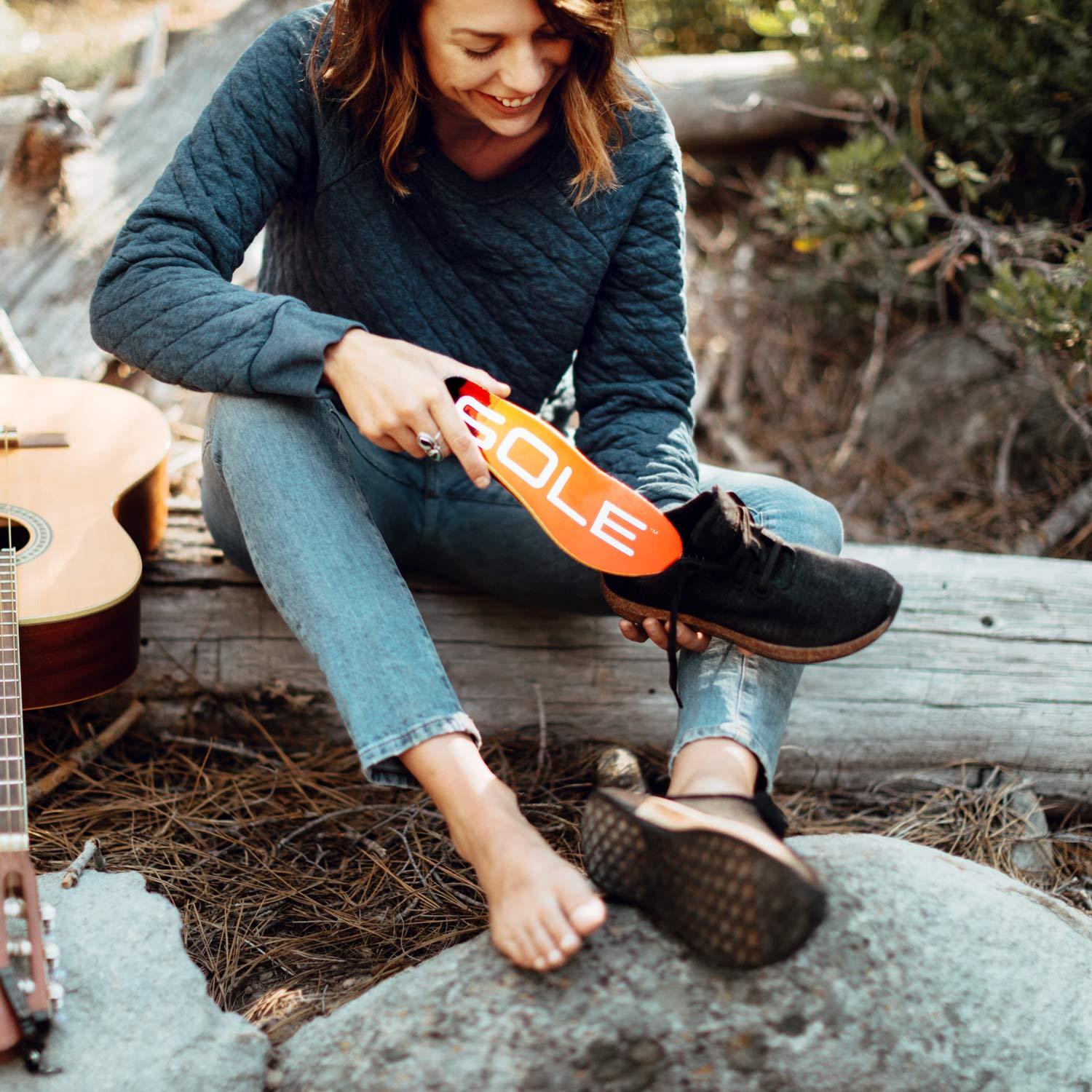 SOLE SOLE Performance Medium Plantar Fasciitis Insoles, Men & Women - Arch Support Inserts for Foot Health and Heel Pain Relief, Orthotic Shoe Inserts Men & Women