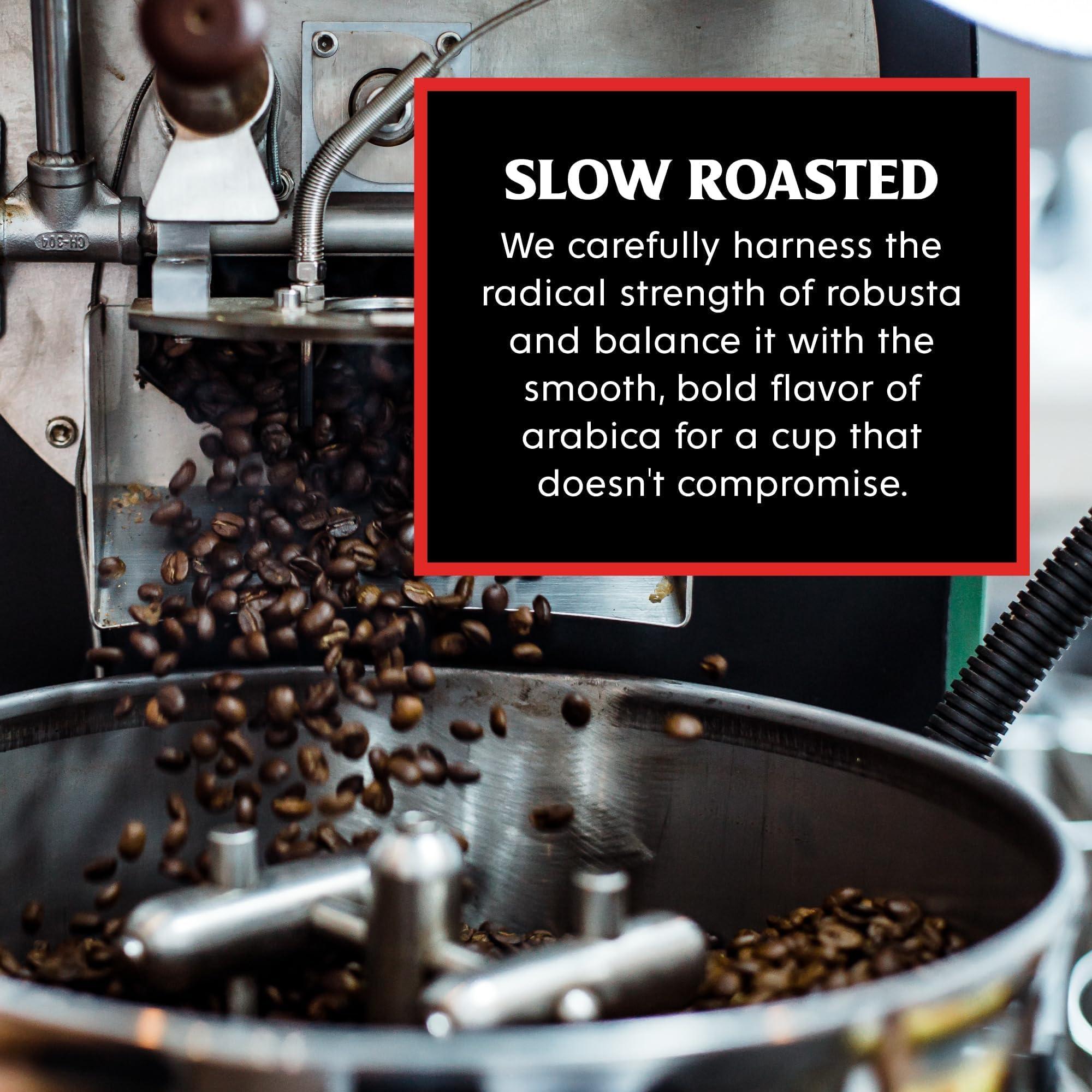 Death Wish Coffee Co. Death Wish Coffee, Organic and Fair Trade, Medium Roast, Whole Bean Coffee, 16 oz