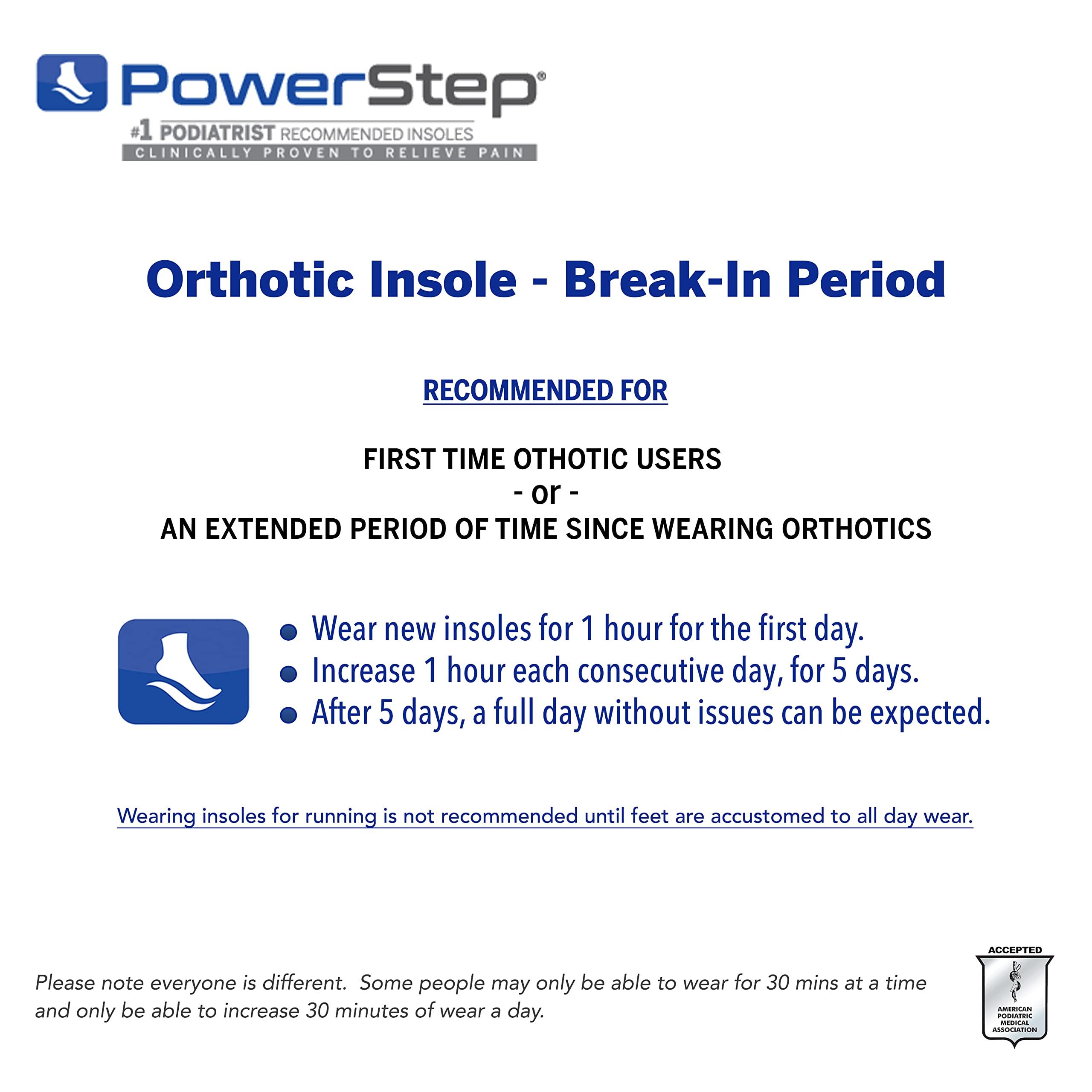 Powerstep Powerstep Men's Archmolds Maximum Orthotic Insoles, Blue, Men's 14-14.5