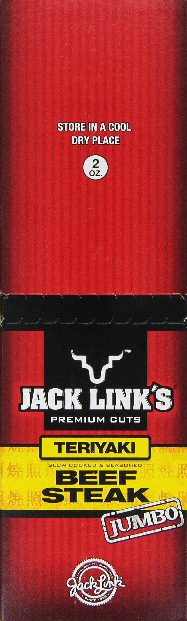 Jack Link's Jack Links Beef Steak, Teriyaki, 2 Ounce (Pack of 12)