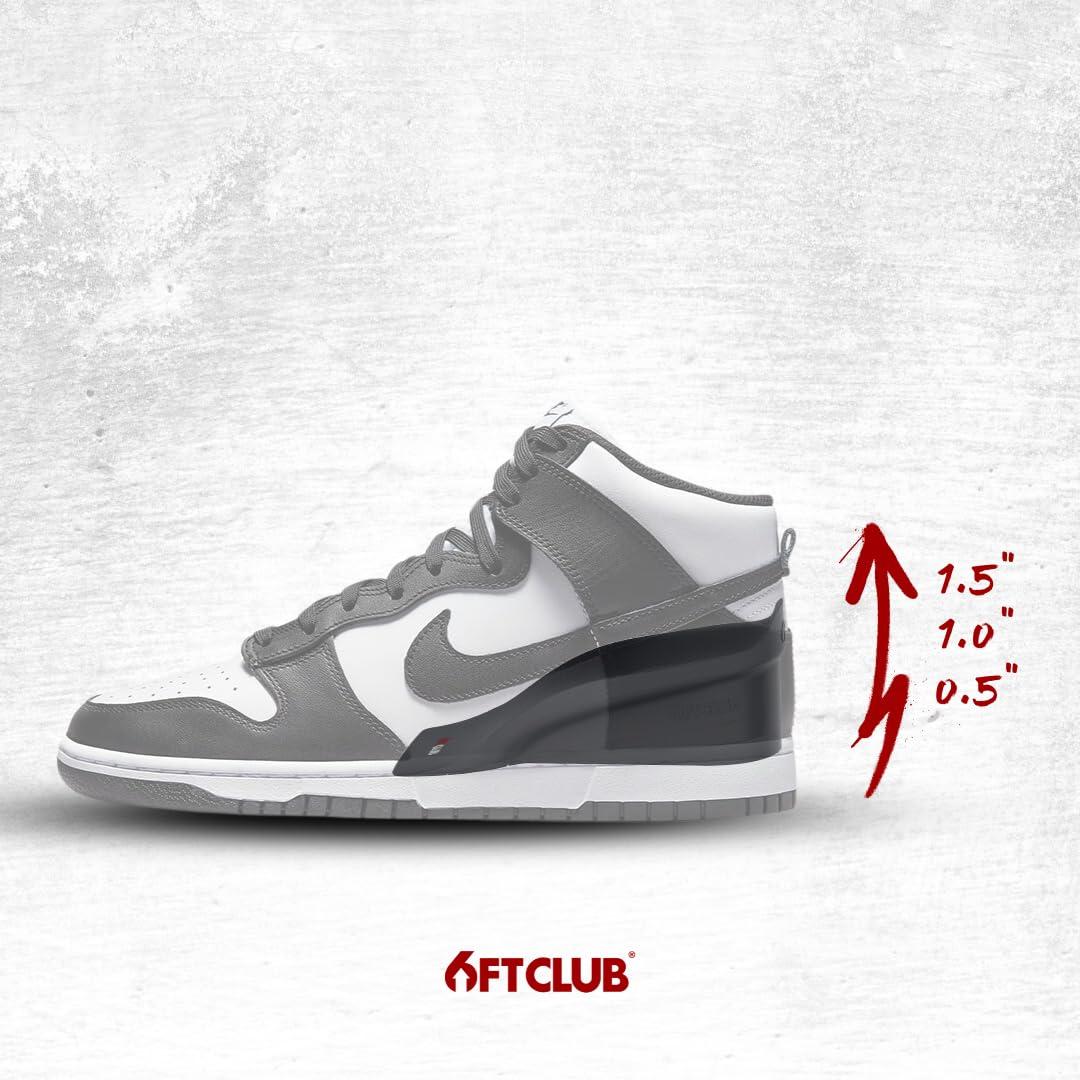 6FT CLUB 6FT Stealth Advanced Height Incease Insoles up to 1.5 Inches (4CM) Memory Foam 3 Layer Discreet Elevation Enhancer Boost Shoe Lifts Orthopedic Dual Arch Support Makes You Taller All Day Comfort