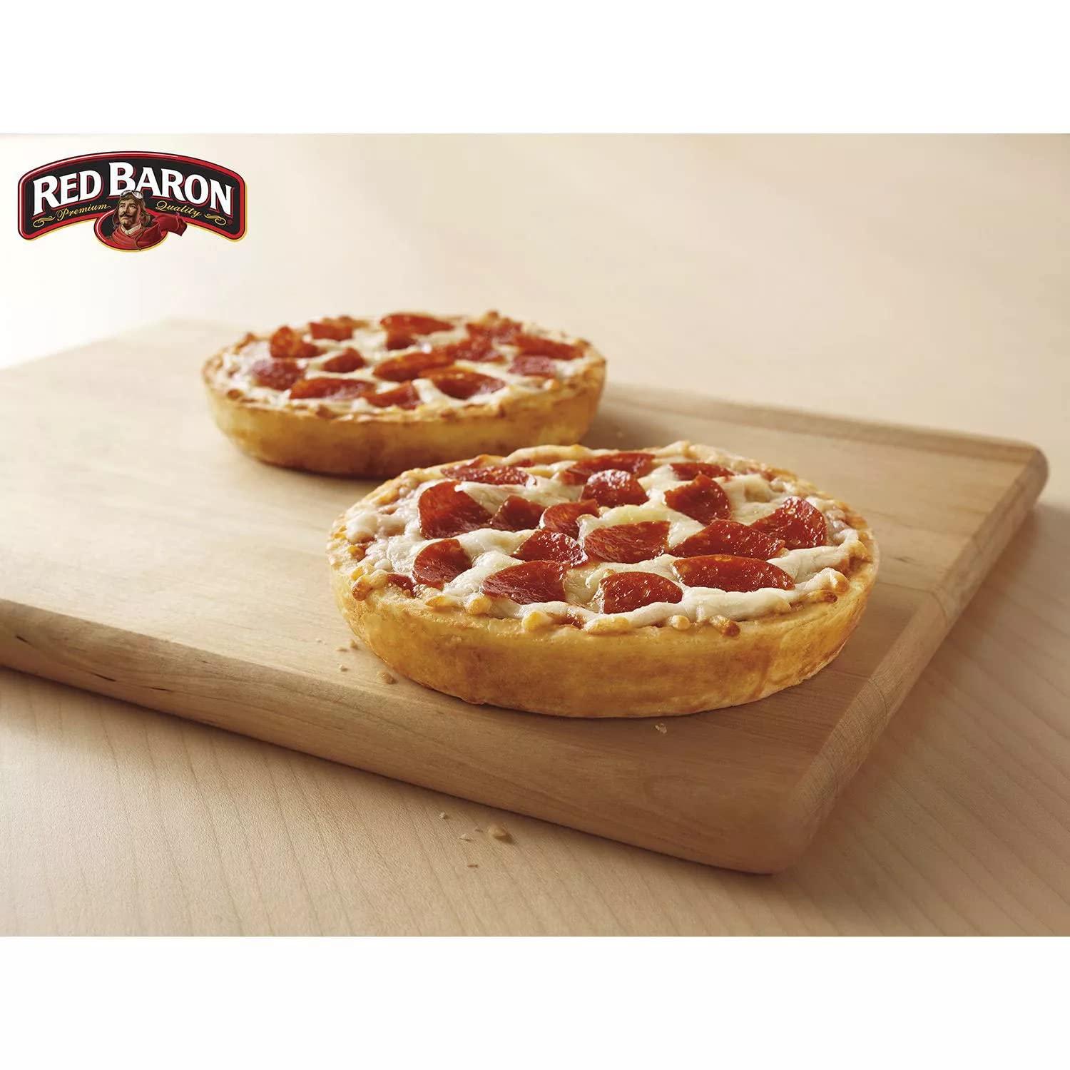 Ready Set Gourmet Red Baron Singles Deep Dish Pizza Variety Pack - Four Cheese Pizzas and Pepperoni Pizzas - 6 Flavors Each - 2 Pack (12 x 5.60 oz Each) - Ready Set Gourmet Donate a Meal Program