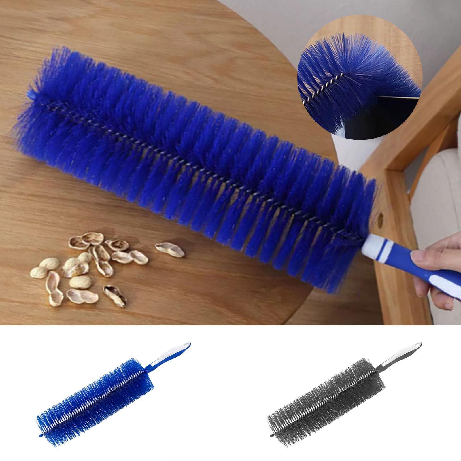 Generic 2024 New Microfiber Dust Flexible Fan Dusting Brush, Curved Screen Window Louver Cleaning Brush, Bendable Dusting Brush for Electric Fan, Multifunctional Cleaning Brushes for Household Use (Blue)