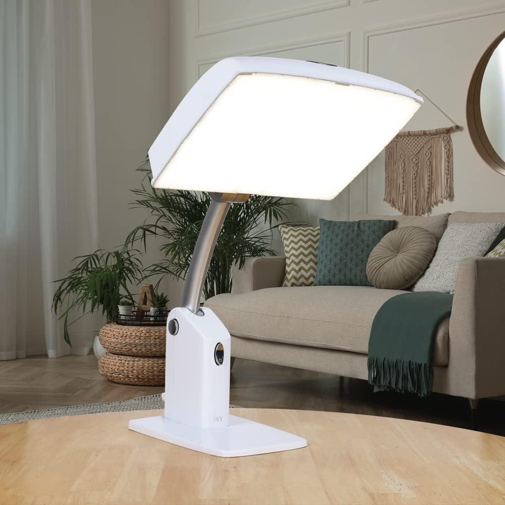 Carex Carex Day-Light Sky Bright Light Therapy Lamp - 10,000 LUX Light Therapy Lamp at 12 Inches, Sunlight Lamp, Daylight Lamp, Therapy Light for Low Energy Levels, White