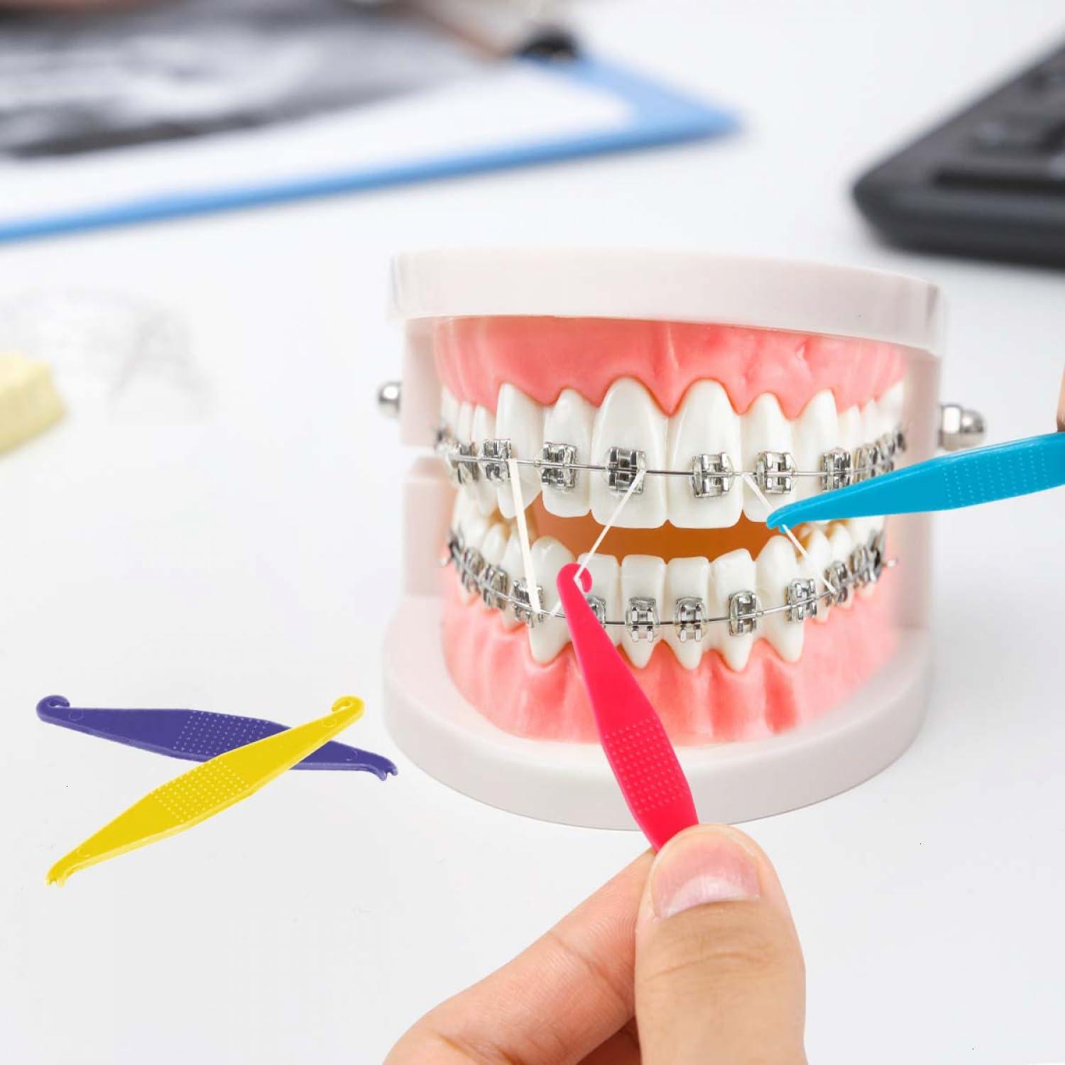 SenseYo SenseYo 200 Pcs Colorful Dental Elastic Braces Rubber Band Tool for Orthodontic Braces