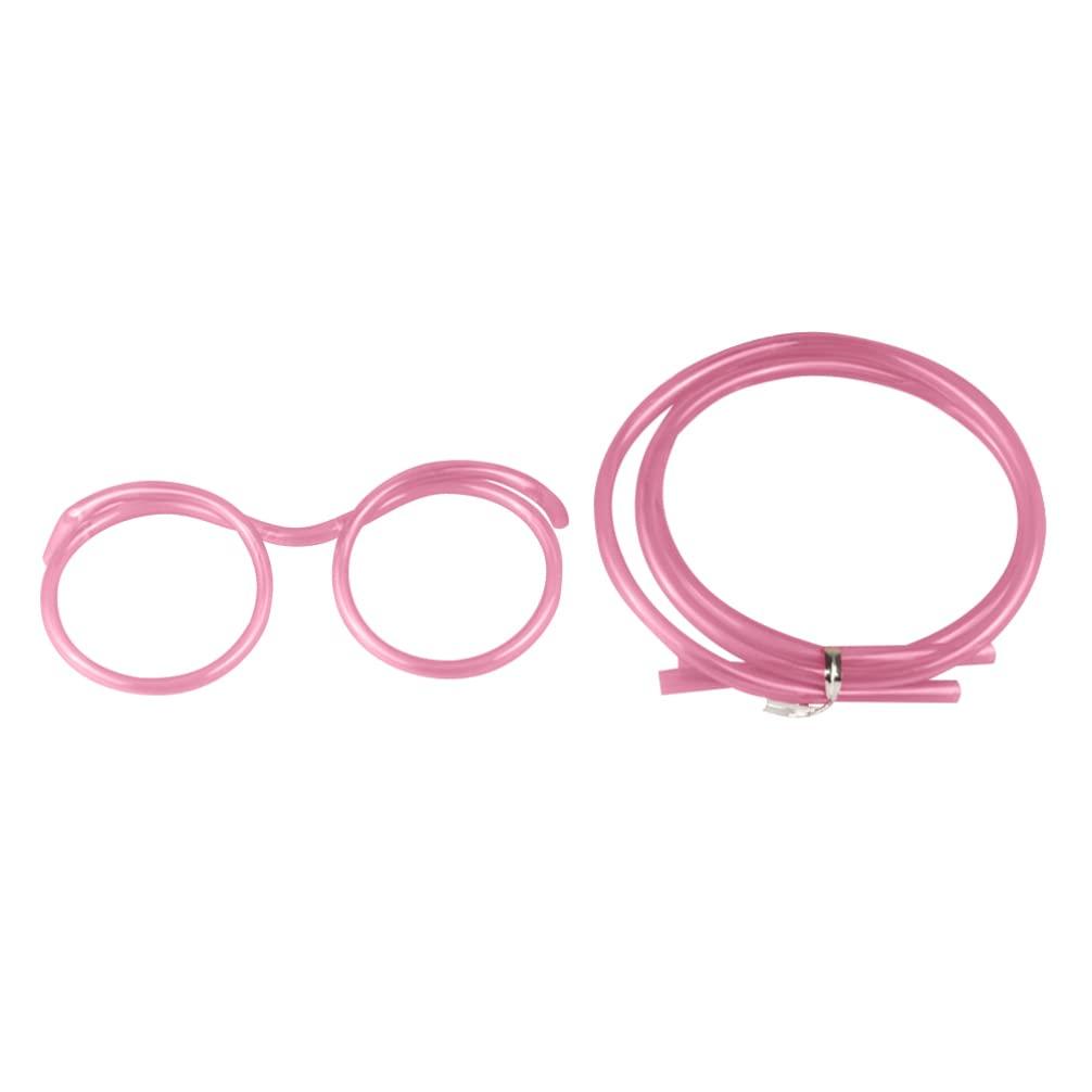 FOMIYES FOMIYES soft plastic straw glasses drinking straw crazy reusable straw crazy straws glasses beverage straw water bottle straw sipping straw glasses soft drink straw child