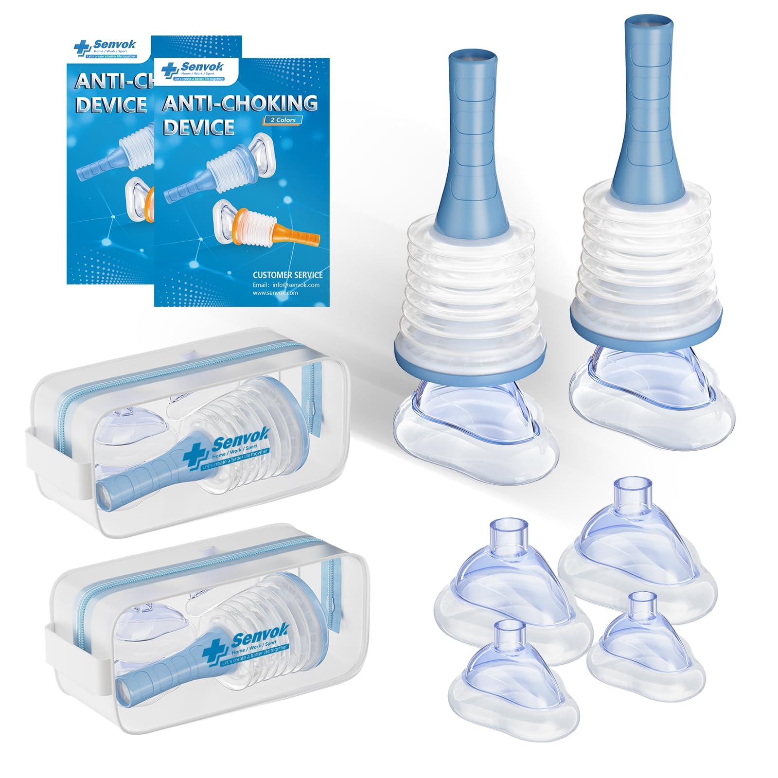 Senvok Senvok Choking Rescue Device (2 Sets) - Home Kit & Travel Kit - Anti Choking Device for Kids and Adults, Portable Airway Suction Device, Choking First Aid Device