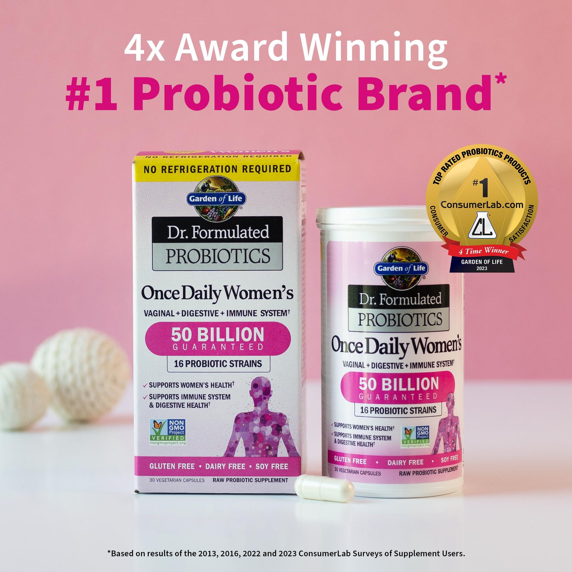 Garden of Life Garden of Life Multivitamin Family Formula 120 Capsules & Dr Formulated Probiotics for Women 30 Capsules Bundle