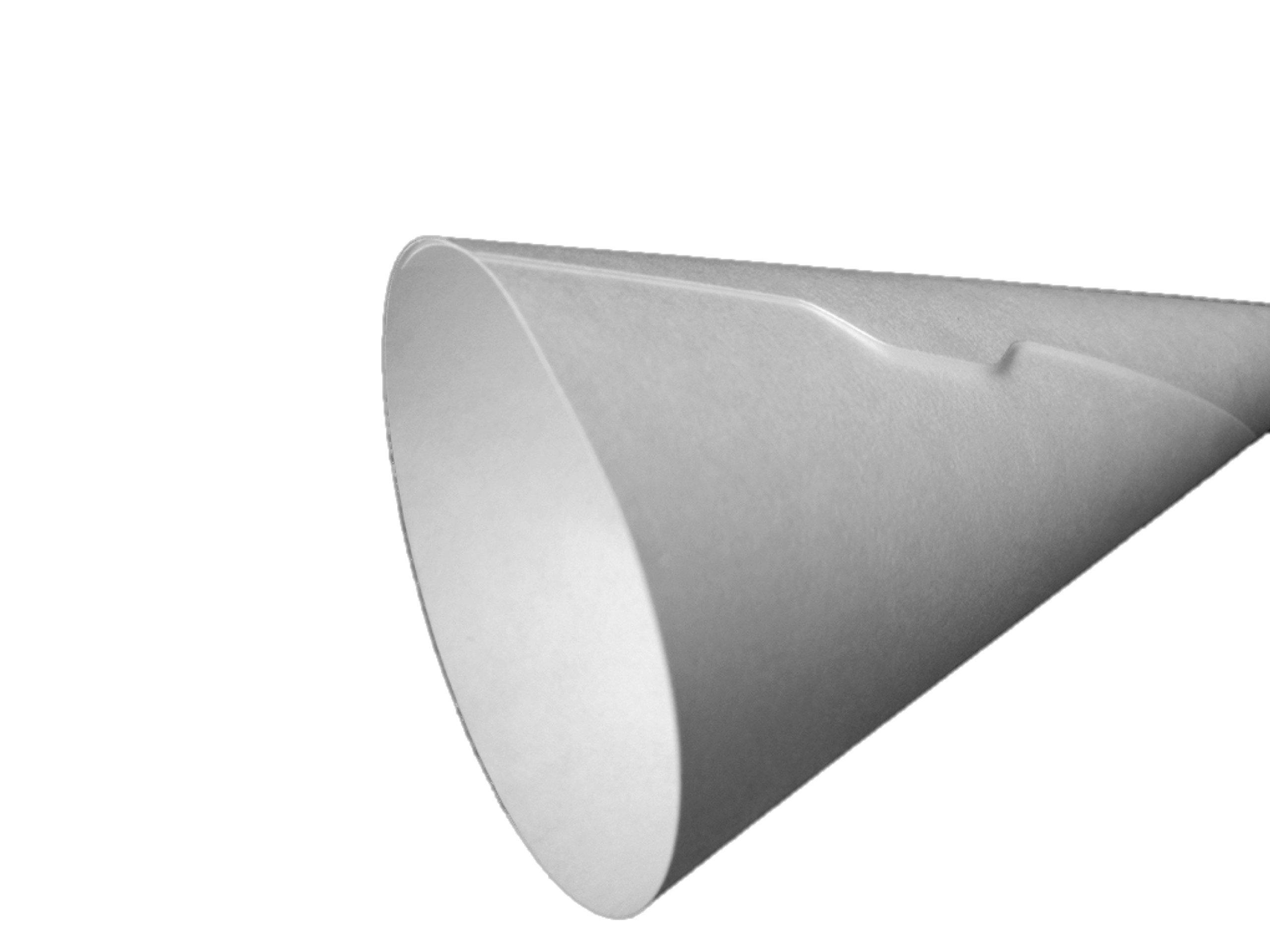 Dot Red Dot Red - 200 Medium Sugar Cone Paper Jackets - Recyclable - Straight Edge Ice Cream Waffle Cone Jacket (200 Pack)