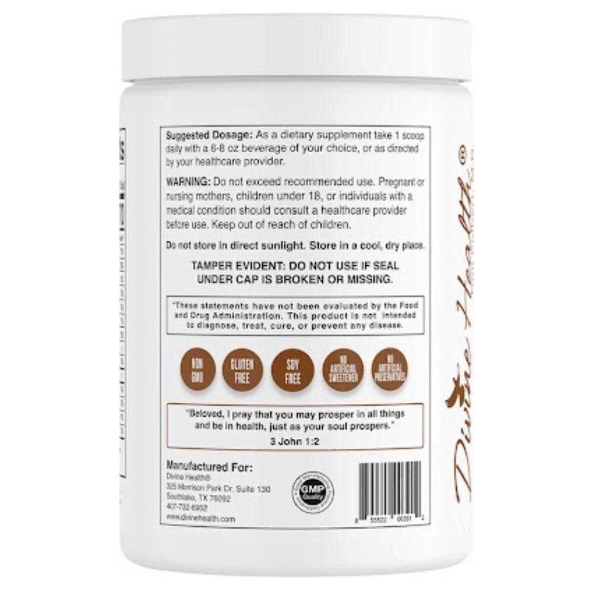 Divine Health Dr. Colbert MD MCT Oil Powder | Hazelnut Flavor | by Divine Health | Recommended in The Keto Zone Diet book | 70% C8 | 30% C10 | 0 Net Carbs | Alternative to Coffee Creamer | 315g