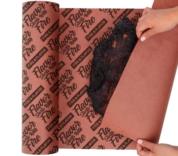 Fire & Flavor Fire & Flavor Stall Point BBQ 18 x 100 Feet of Butcher Paper, Multipurpose, Perfect for Wrapping Brisket, Pulled Pork and More, Brown
