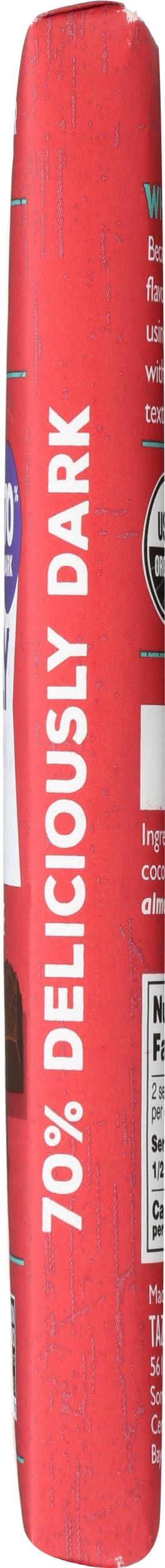 Taza Chocolate TAZA CHOCOLATES Organic Dark Chocolate Bar 70%, 2.5 OZ