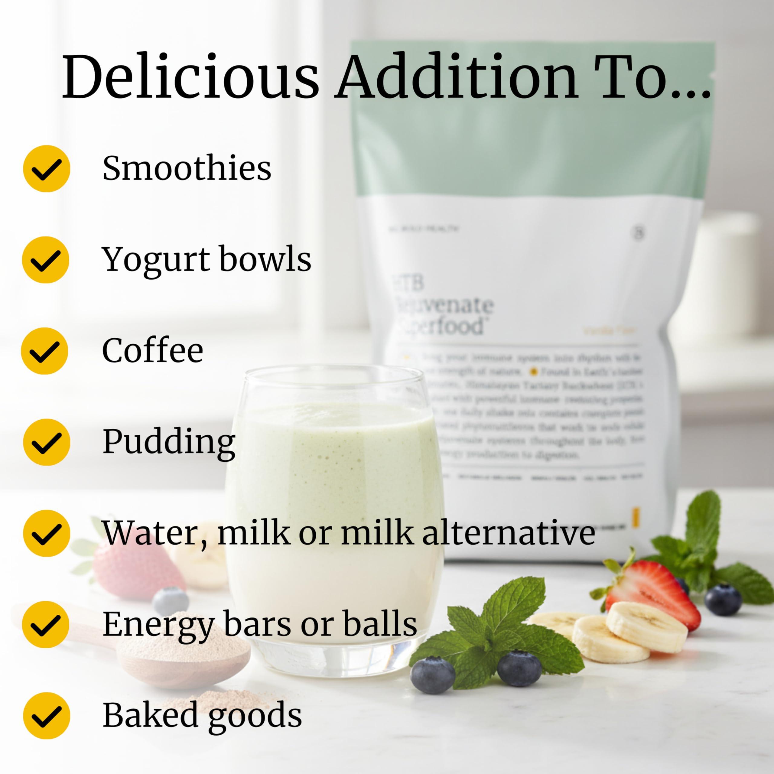 BIG BOLD HEALTH BIG BOLD HEALTH HTB Rejuvenate Superfood Advanced Protein Shake Mix- Superfood Protein Powder, Plant-Based Protein Shake for Immune Rejuvenation, French Vanilla Flavor