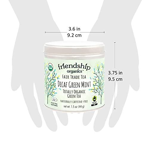 Friendship Organics Friendship Organics Decaf Green Mint Tea Bags, Organic and Fair Trade 22 Count