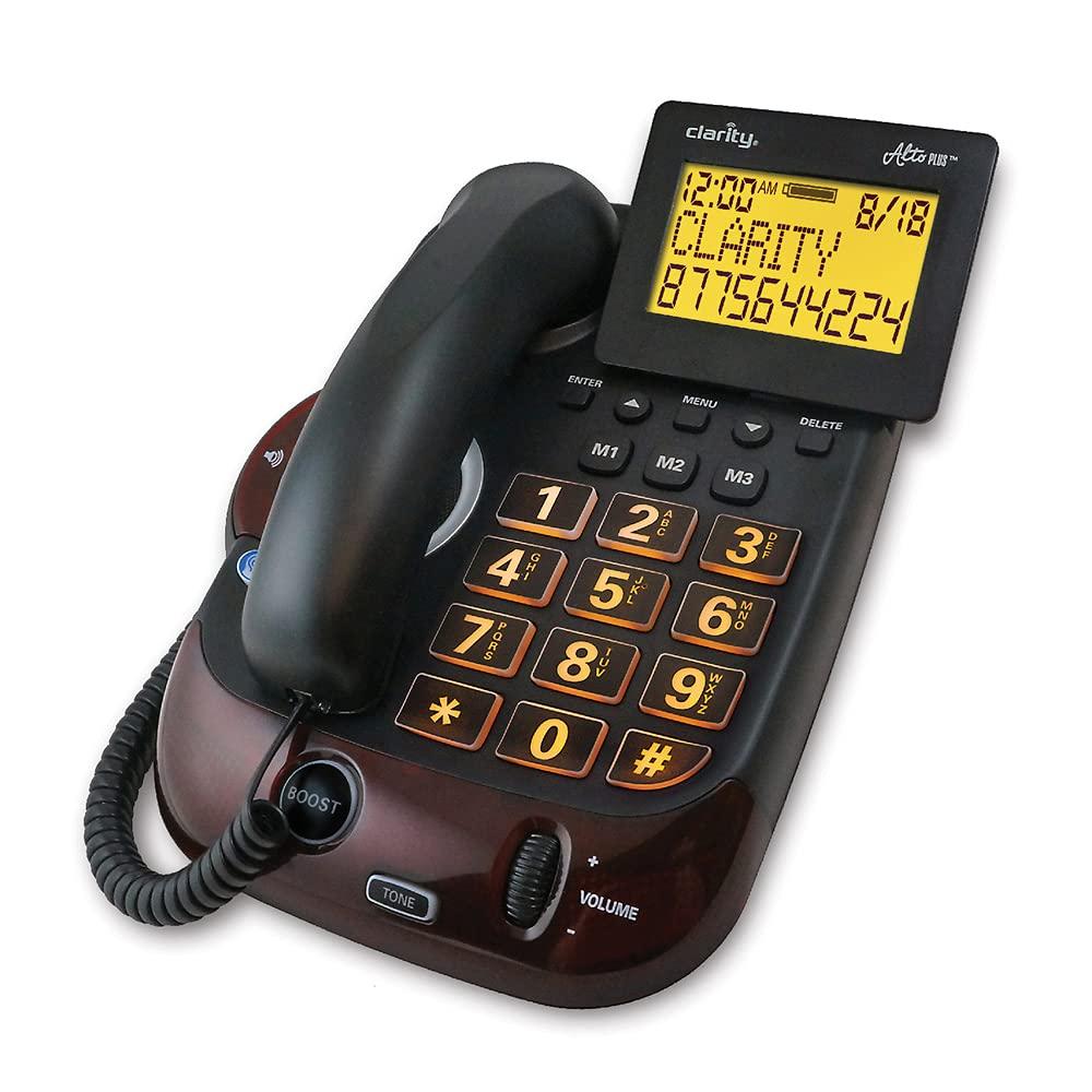 CLARITY Clarity Alto Plus Big Button Amplified Corded Phone with Talking Caller ID